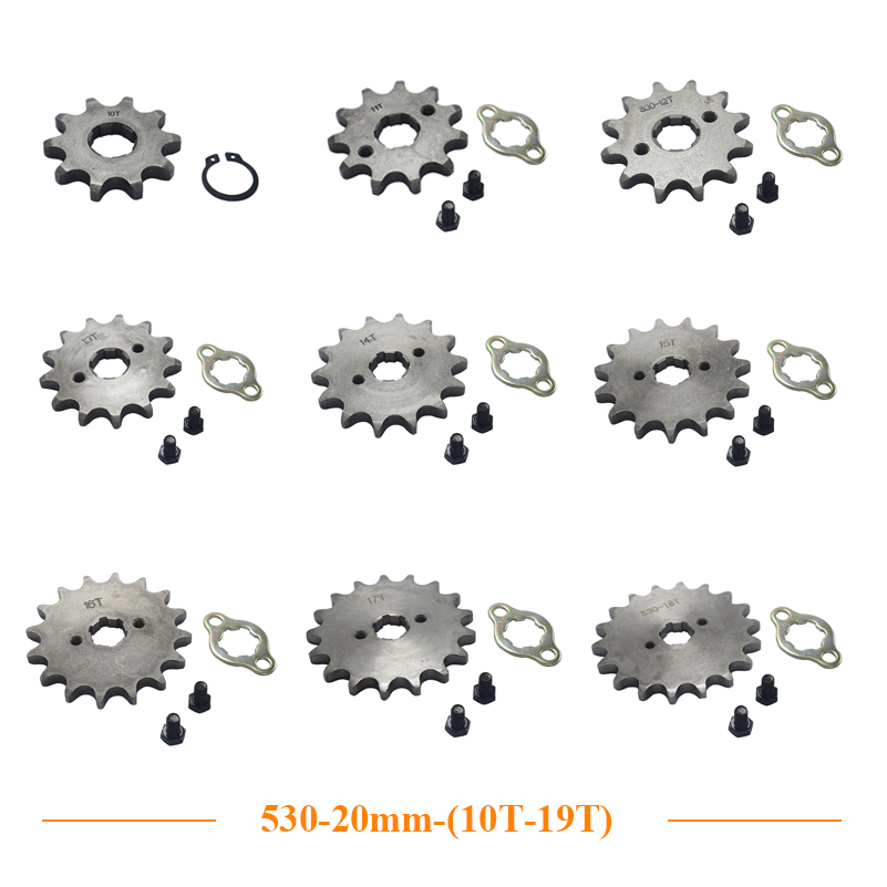 530 Chain - オートバイのフロントドライブギアエンジンロープ、atvクアッドスペアパーツ、汚れのピットバイク、ゴーカート、530、10t、12t、13t、14t、15t、16t、17t、18t
