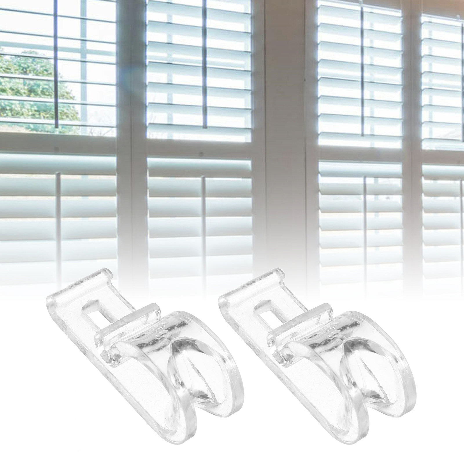 Roller Chain - 1組のカーテン固定用フック。ローラーブラインド用アクセサリー。ビーズチェーン式カーテン、ブラインド、ローラーシェード用の単孔固定フック。