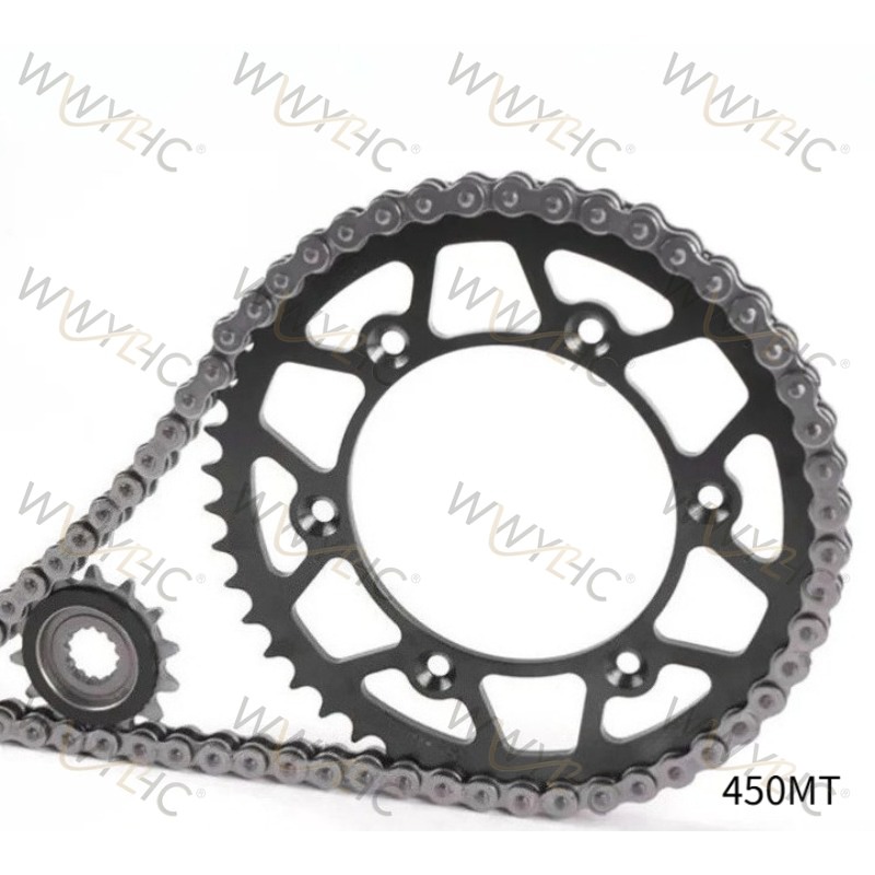 Sprocket Chain - 450MTディスクチェーンスプロケット400-8A大小歯オイルシールチェーンスリーブアクセサリーに適しています。