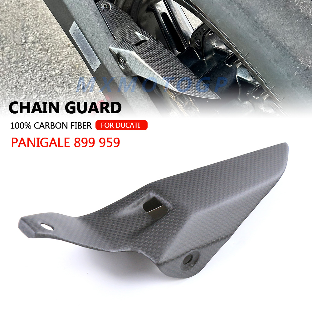 Chain Kit Motorcycle - 2014年、2015年、2016年、2017年式 ドゥカティ・パニガーレ 899、959用。100％カーボンファイバー製、上部チェーンガード、フルフェアリングキット、オートバイ用アクセサリー。