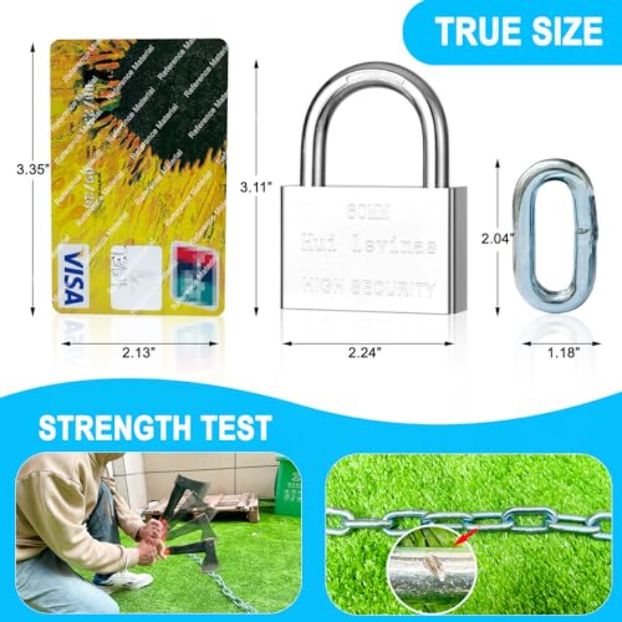 ヘビーデューティ 39 インチ 8mm 亜鉛メッキ防錆および - Bike Chain のレビューと価格