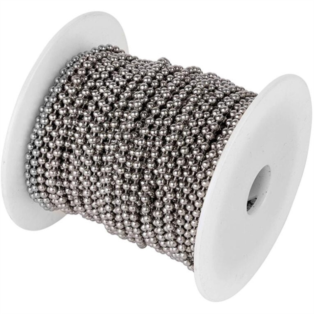 10m ステンレス鋼ビーズボールチェーンロール、50個のコネ - Roller Chain のレビューと価格