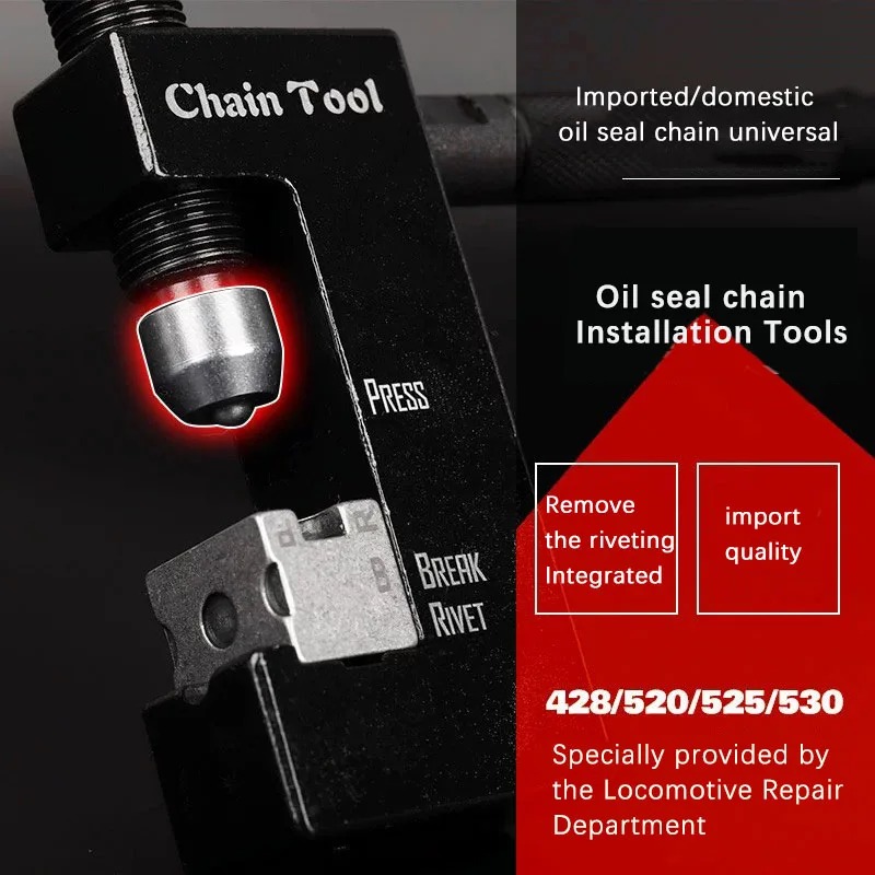 オートバイリベットチェーンチェーンデバイス穴あけバックル取り - 428 Chain のレビューと価格