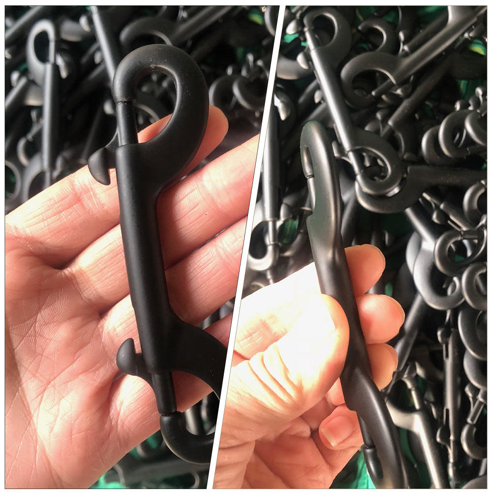 ステンレス製ダブルヘッドフック、両端にボルトが付いたカラビナ - Steel Chain のレビューと価格