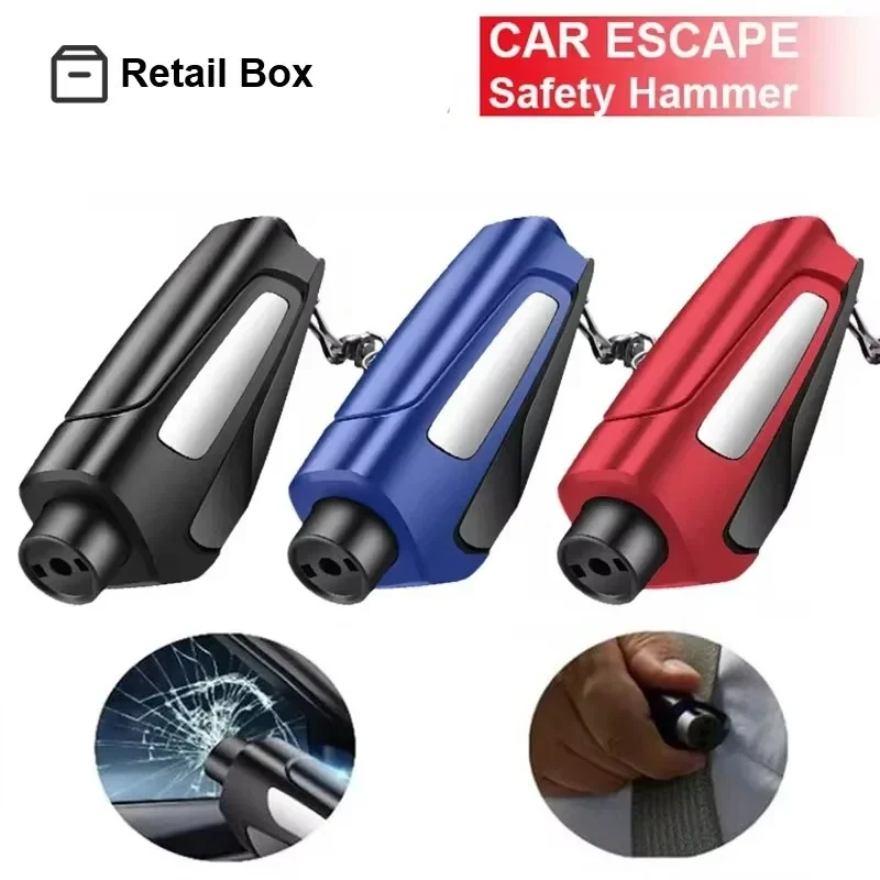 3in1自動車安全ハンマー緊急車窓割りシートベルトカッター高 - Chain Breaker のレビューと価格