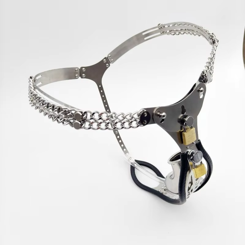 ダブルメタルチェーンウエストストラップ男性用貞操帯 ステンレ - Steel Chain のレビューと価格